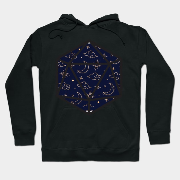 Chinese Night D20 Hoodie by MimicGaming